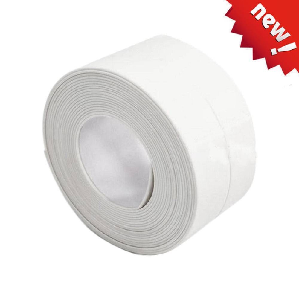 Bath Kitchen Caulk Tape Sealant Strip PVC Self Adhesive-Toilet Wall Sealing,Tape