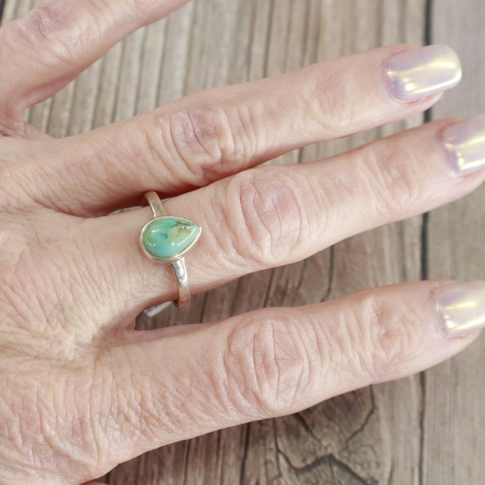Mesa Ring Turquoise Women's 8 Boho Bohemian Gypsy Gifting Present Holiday Dainty