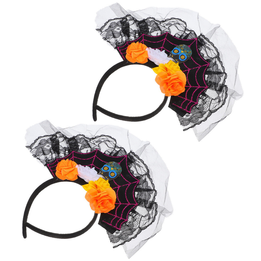 2 Pcs Headdress Base Makeup Headband Halloween Women's Hair Accessories Girls'