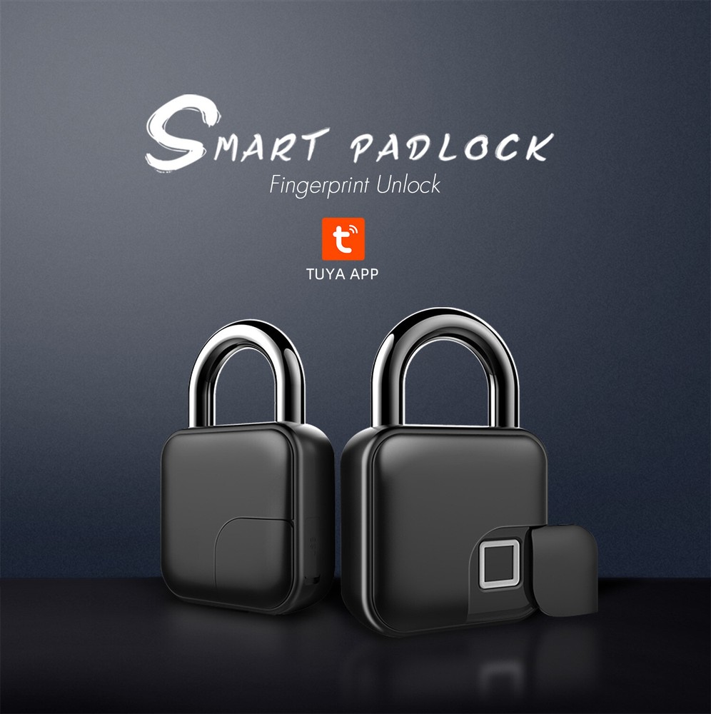 Bluetooth Fingerprint Smart Padlock for Bags Dorm Security Anti-Theft
