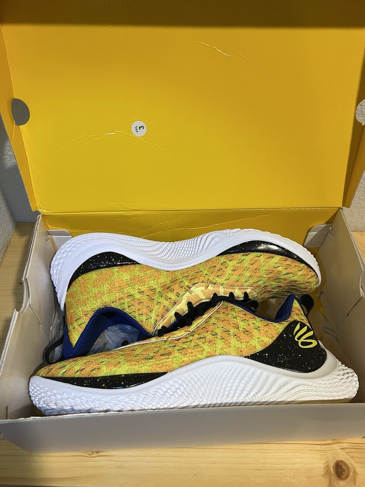 Men's Under Armour Curry Flow 10 Bang Bang Basketball Shoes 3026272-700Size 10.5