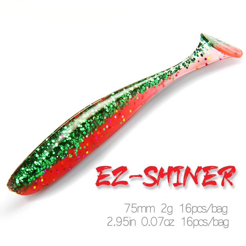 75mm Fishing Lures Soft Lure Artificial Bait Tackle Jerkbaits for Pike and Bass