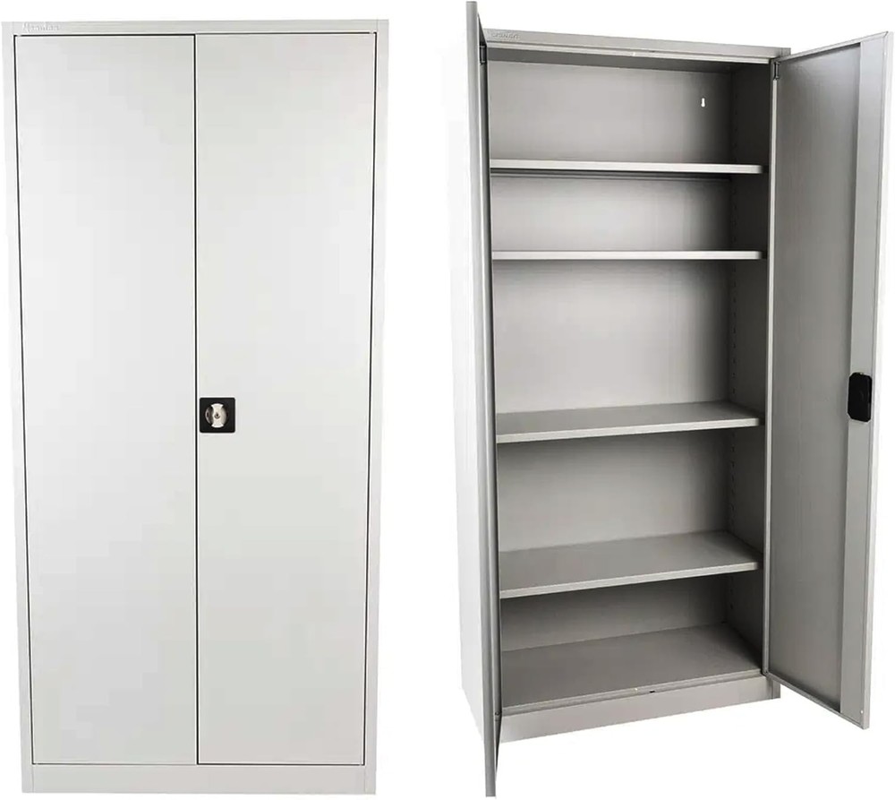Garage Storage Cabinet, Metal Cabinet - Lockable Metal Storage Cupboard