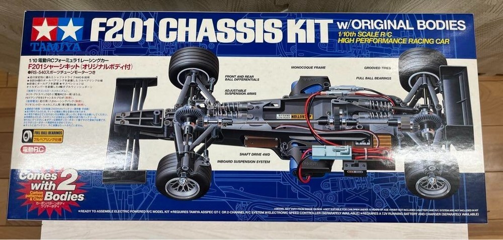 Tamiya F201 Chassis Kit 58294 with Original Bodies New from Japan