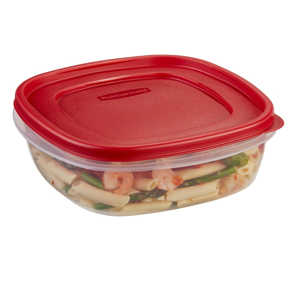 Easy Find 9 Cup Racer Red Food Storage Container with Lids