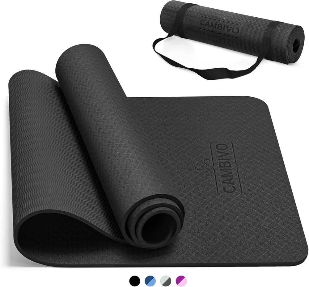 Extra Thick Non-Slip Yoga Mat for Women, Men & Kids – 1/3, 1/4 & 2/5 Inch Options