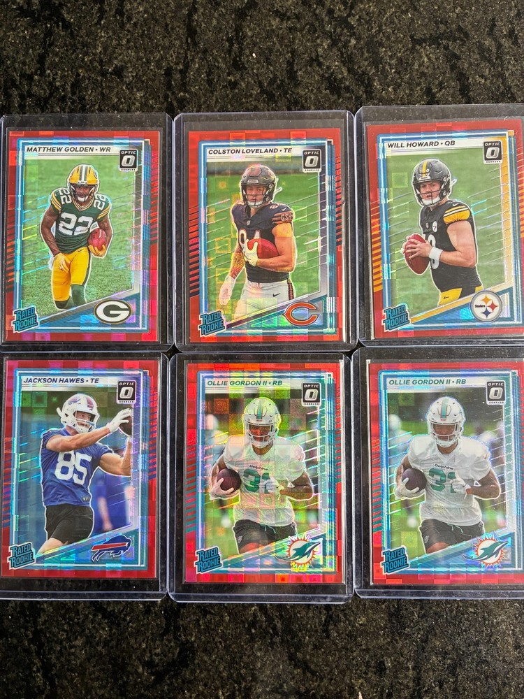 Red Pandora Rookie Card Lot Will Howard Colston Loveland Matthew Golden 6 Cards