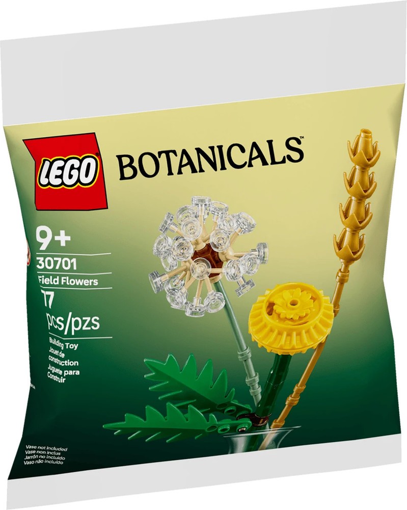Lego Botanicals Field Flowers Dandelion 30701 Retired Poly Bag New Sealed 2025