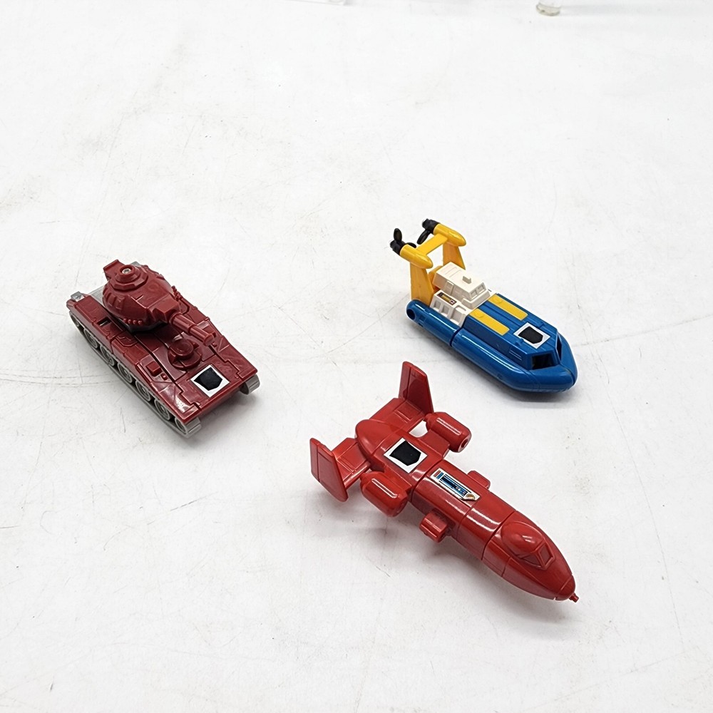 1984 G1 Transformers Minibot Lot - Warpath & Seaspray Figures by Hasbro Takara