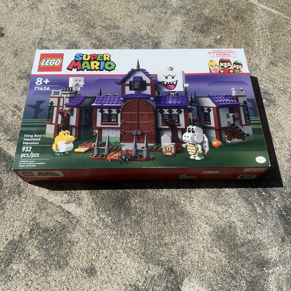 LEGO Super Mario King Boo Haunted Mansion Set 71436 with Interactive Features