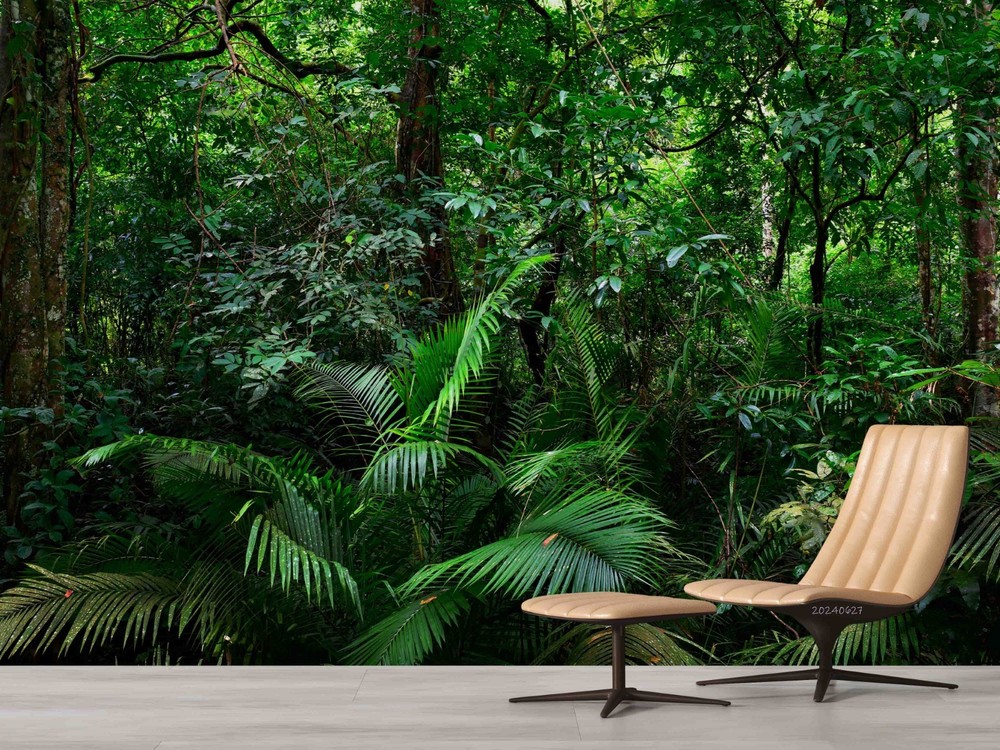 3D Tropical Jungle Landscape Wall Murals Wallpaper Murals Wall Sticker 6