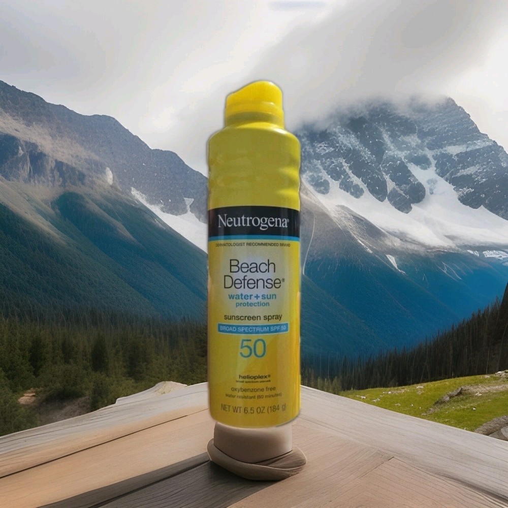 Neutrogena Beach Defense SPF 50 Sunscreen Spray 6.5 oz Water-Resistant Protection