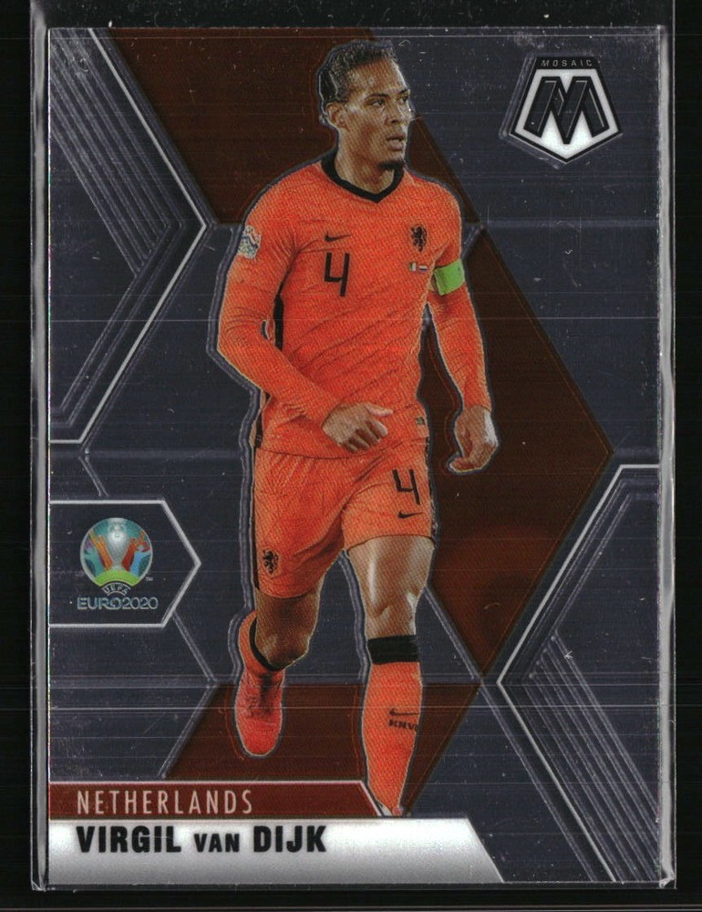 Virgil Van Dijk 2021 Panini Mosaic UEFA EURO #141 Soccer Card