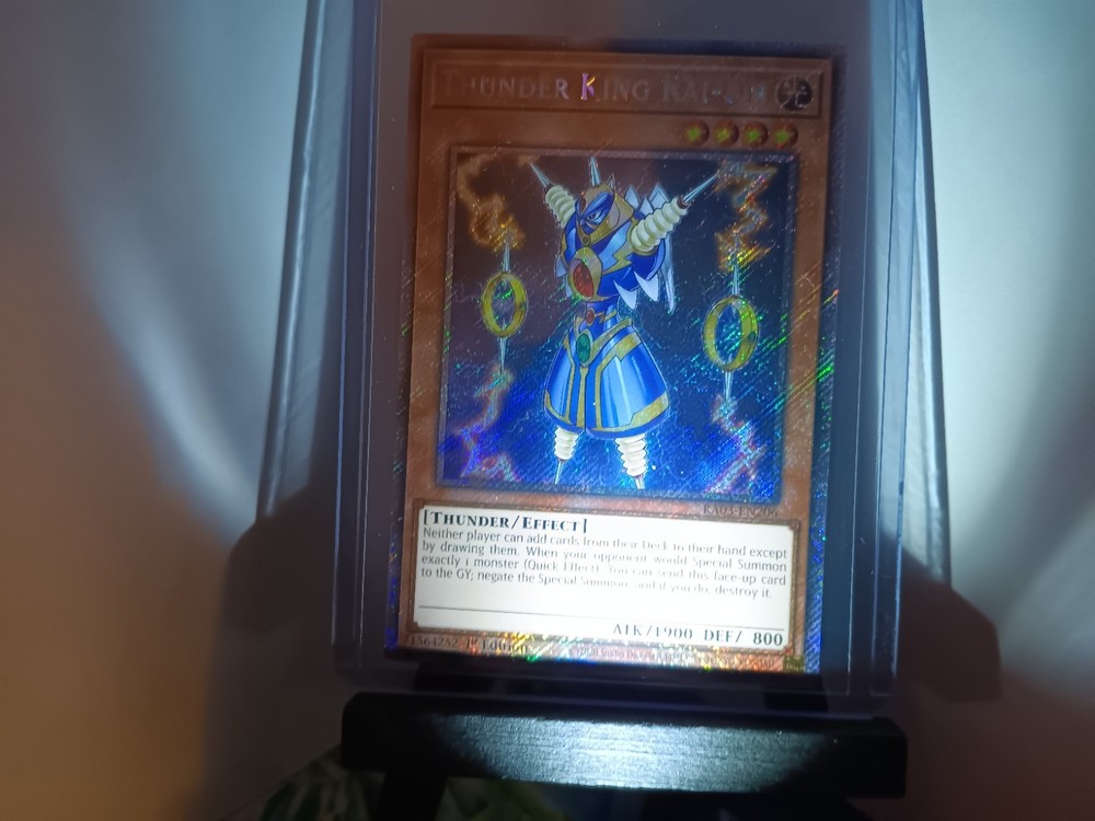 Thunder King Rai-Oh RA03 Platinum Secret Rare 1st Ed YGO Card