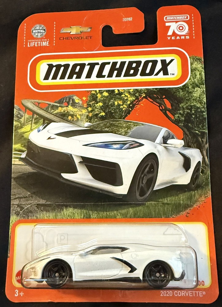 2023 Matchbox White 2020 Corvette 31/100 Matchbox 70 Years Lot of 4