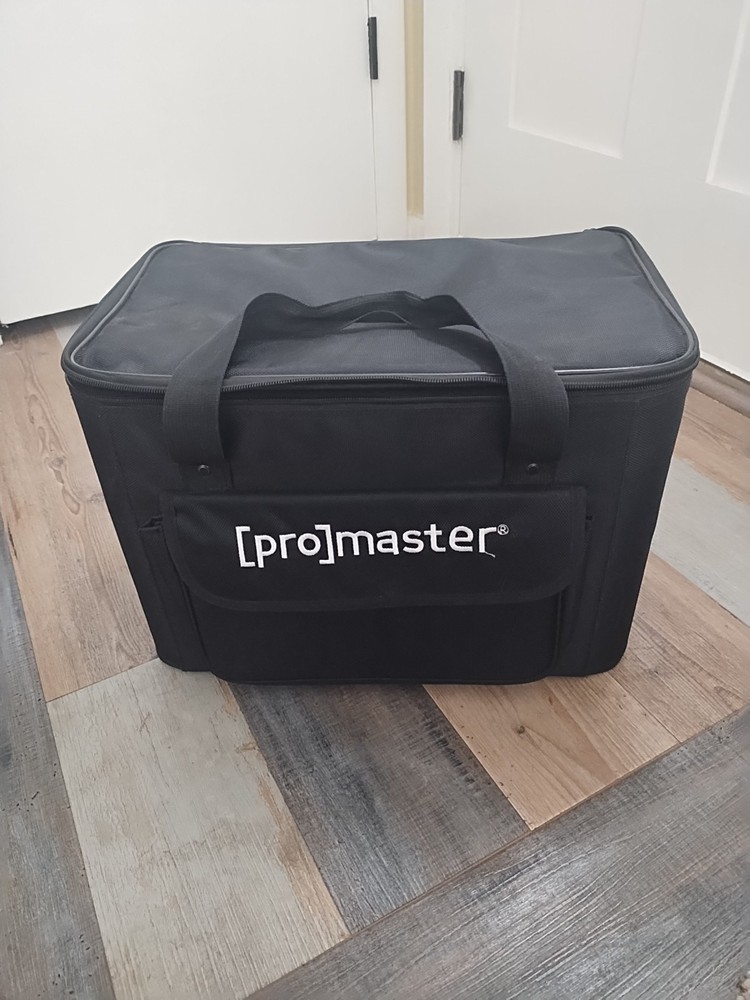 ProMaster Transport  bag. It is a Rigid soft, black carrying case.