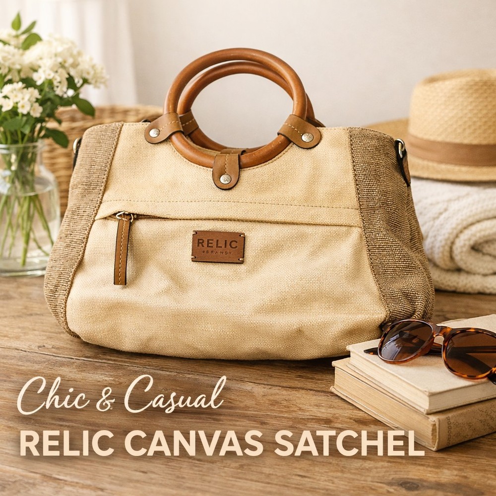Relic Purse with Wooden Handles NWT New Old Stock