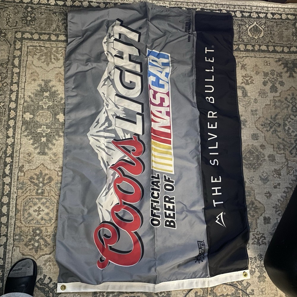 Coors Light NASCAR Flag 53 X35 Brand New