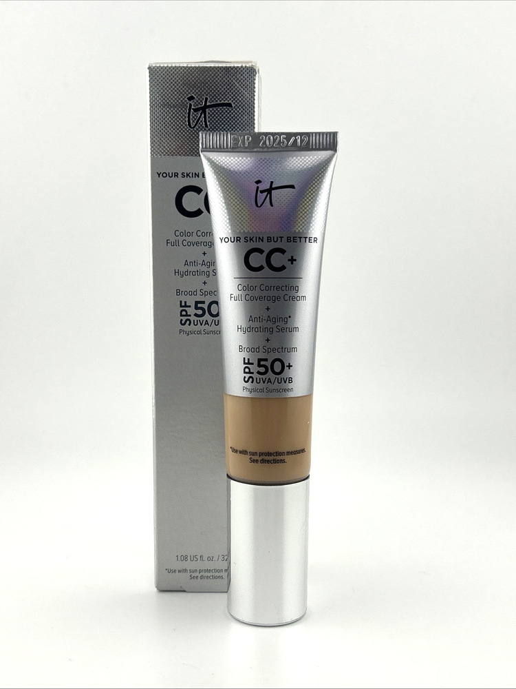 IT Cosmetics CC+ Cream SPF 50 in Neutral Tan 1.08oz New Exp 12/2025