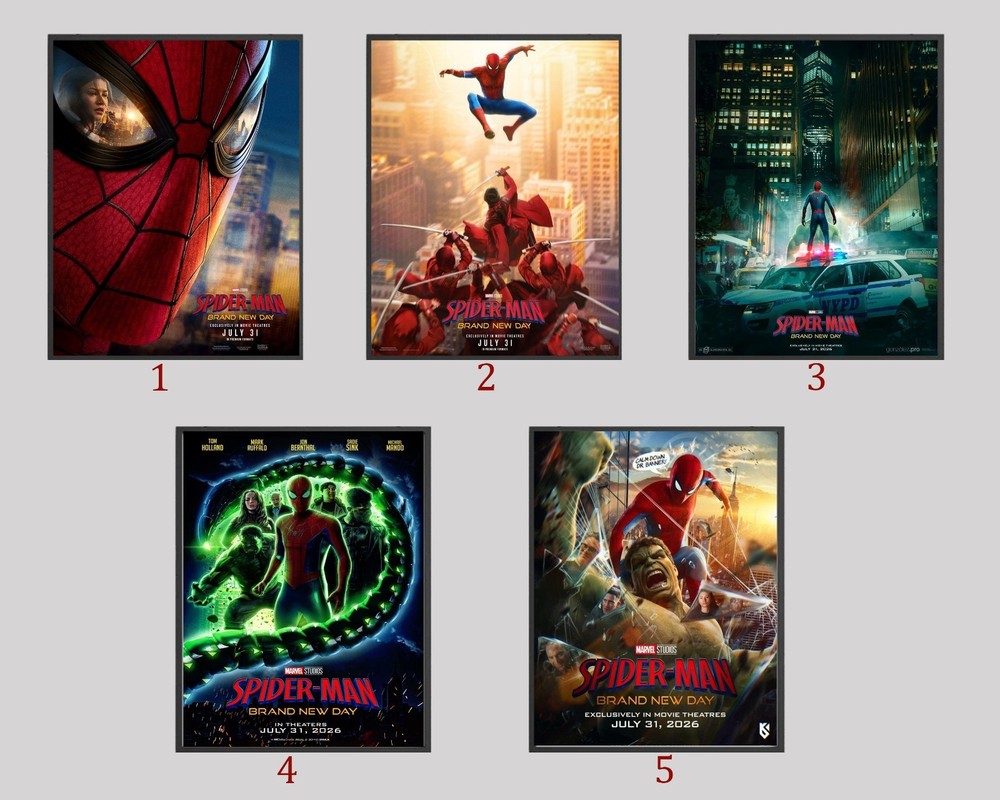 Posters for 'Spider-Man -  Brand New Day', 2026 Movie Poster