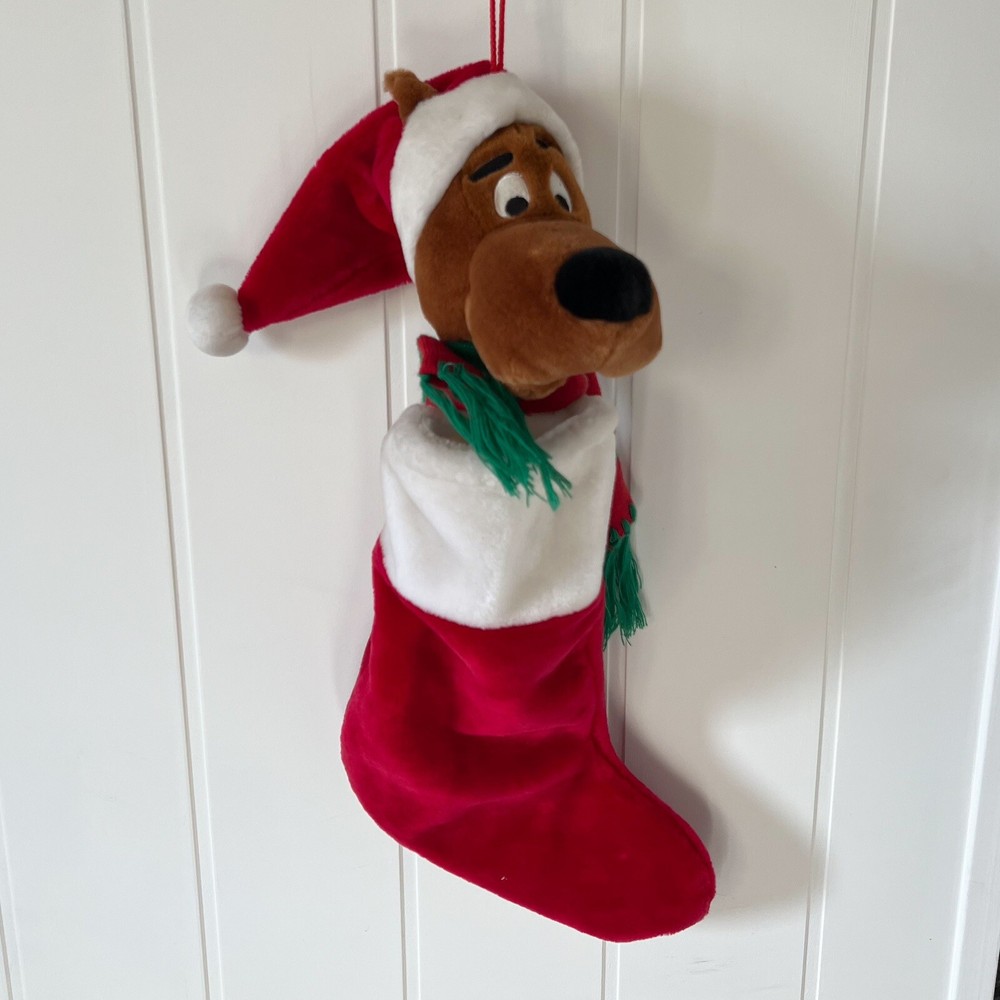 Vintage Scooby Doo Warner Bros Hanging Christmas Stocking 1997 Hanna Barbera