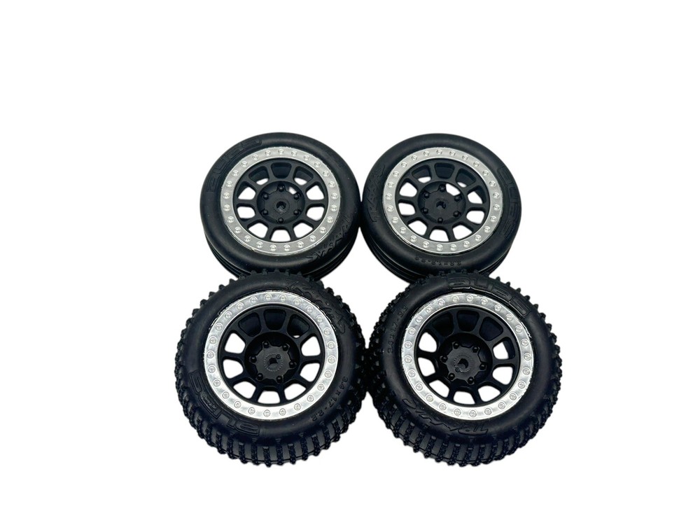 Traxxas Bandit 1/10 2WD XL-5 Alias Front & Rear Tires W Wheels Set Of 4 #14778