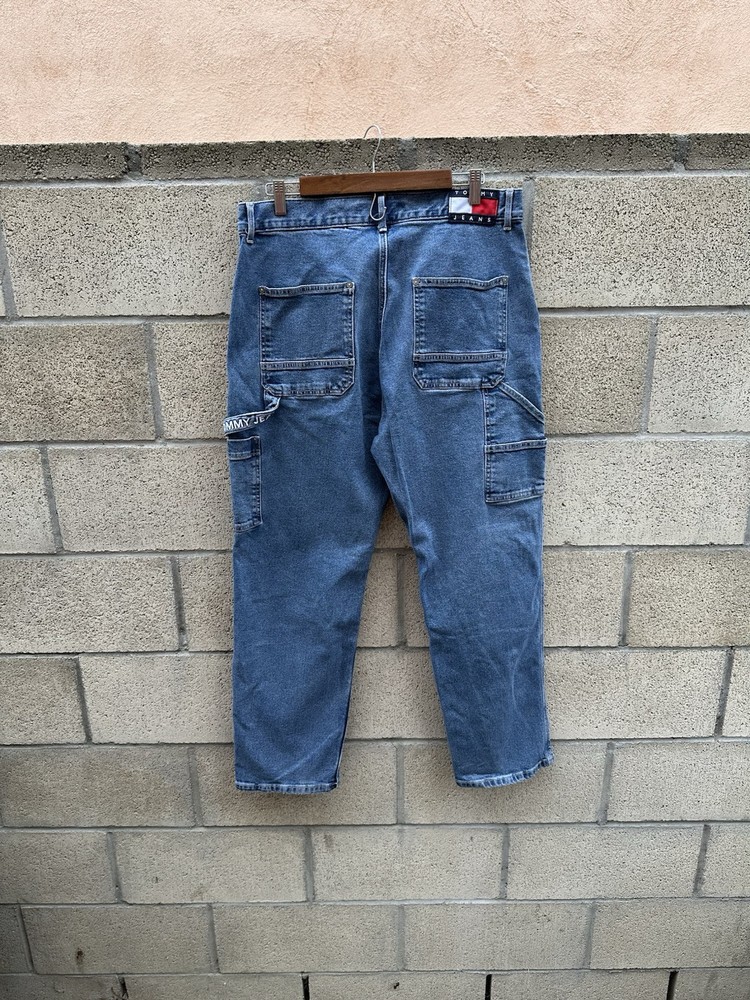 Tommy Hilfiger Skater Carpenter Jeans Mid Blue Wash Men’s Size 33x32