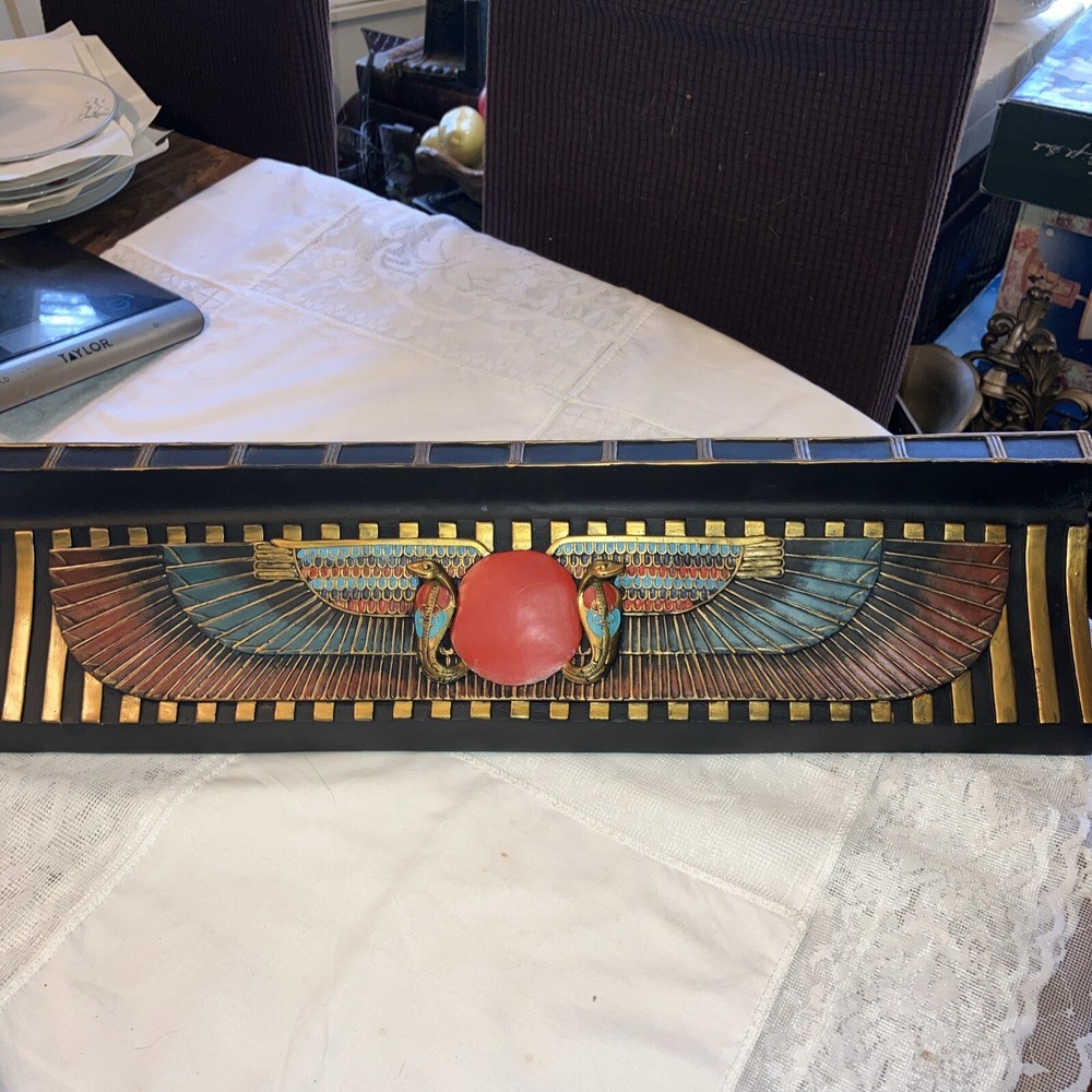 22”ancient Egyptian Temple Ceremonial Disk Shelf Replica