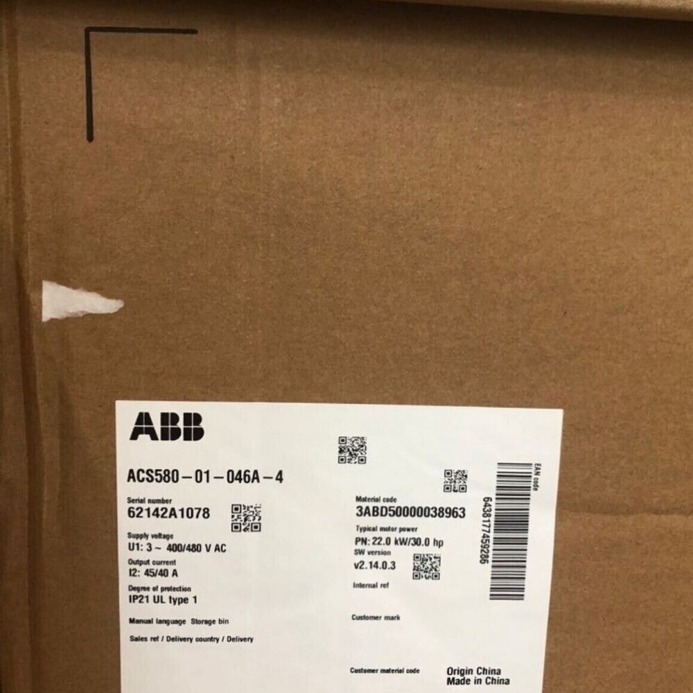 1PC New ABB ACS580-01-046A-4 Inverter ACS58001046A4 22Kw Expedited Shipping