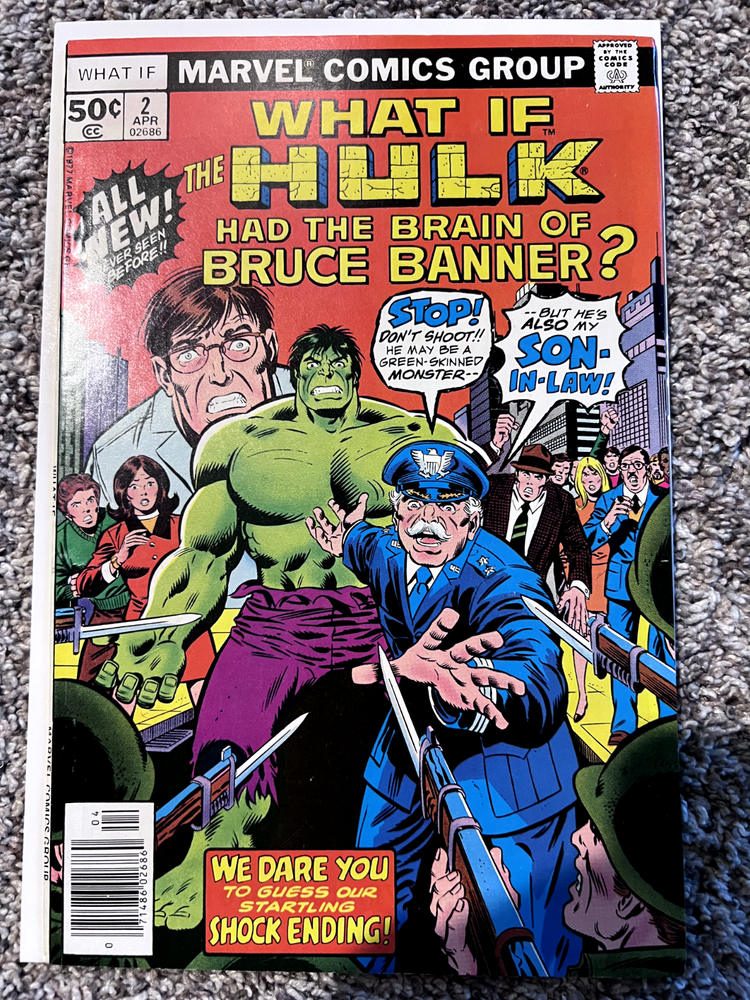 Hulk with Bruce Banner's Brain What If #2 VF+ Condition