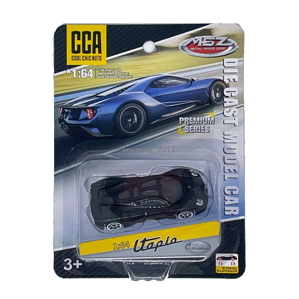 1:64 Pagani Utopia Model Car Diecast Toy Cars Toys for Boys Kids Gifts Black