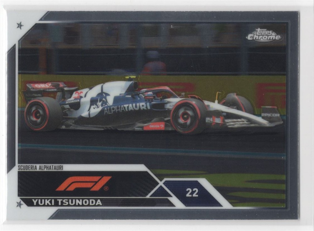 2023 Topps Chrome Formula 1 Yuki Tsunoda Scuderia AlphaTauri #57