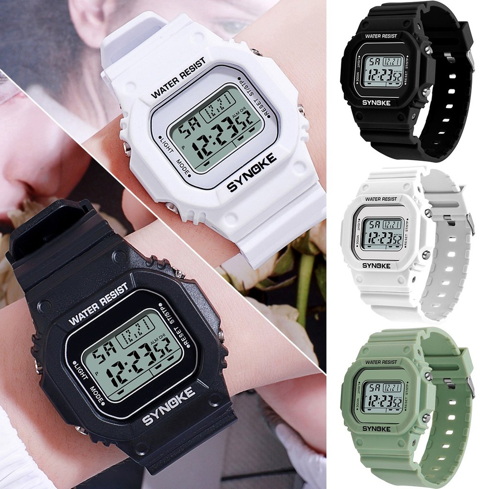 US Digital LED Electronic Wrist Watch Student Sports Waterproof Cute Watch Gift