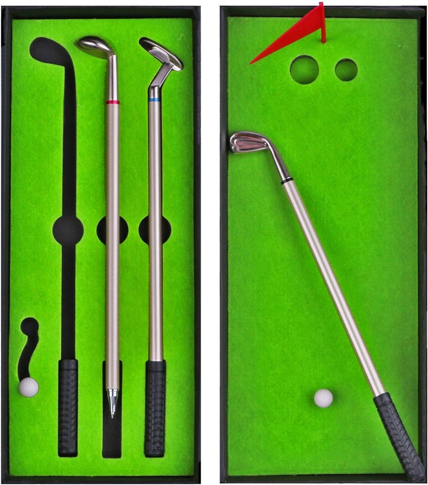 Fun Golf Pen Desktop Game - Perfect Gift for Golfers Coworkers or Boss - Stocking Stuffer