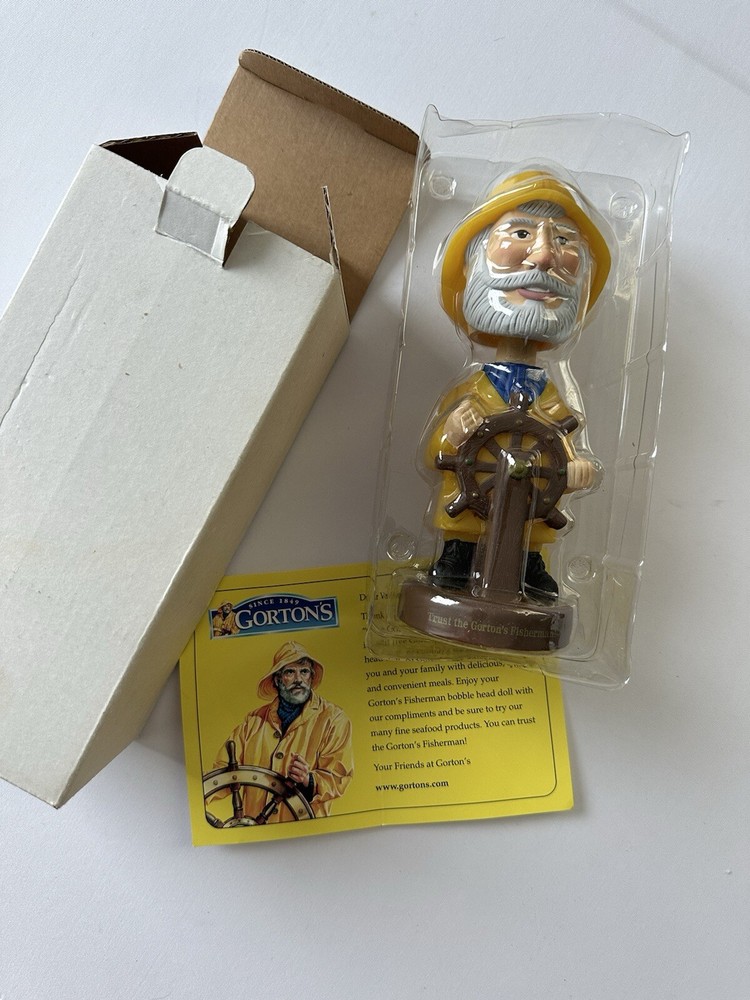 Trust the Gortons Fisherman-2001- Advertising Promotion Vintage Bobblehead