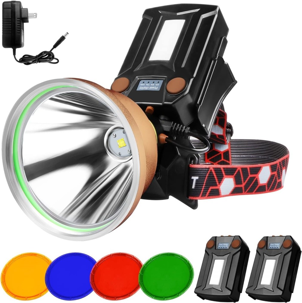 Coon Hunting Lights,High Power LED Headlamp,Super Bright Rechargeable Headlight