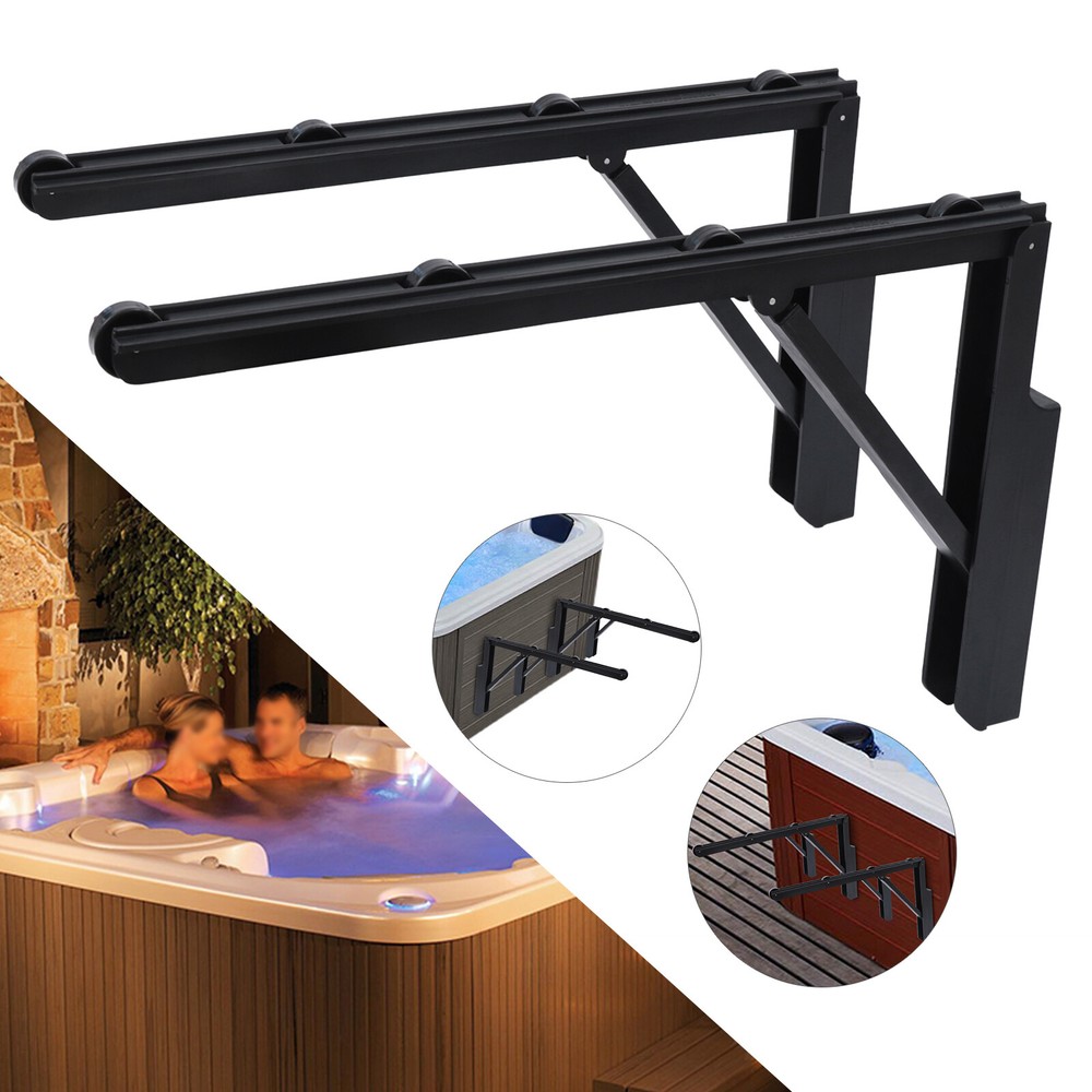 Spa Cover Roller System for Easy Hot Tub Cover Removal Without Cabinet  