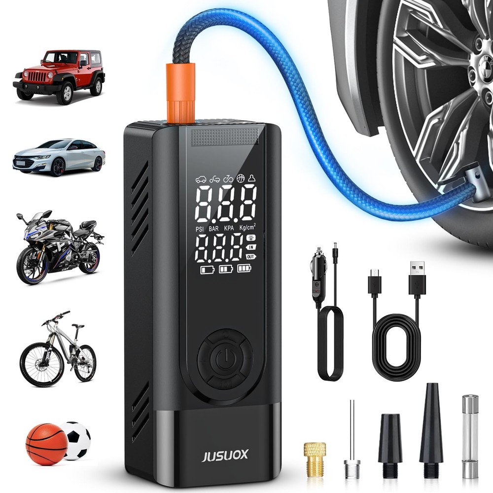 150PSI Cordless Portable Tire Inflator Air Compressor for Car Tires