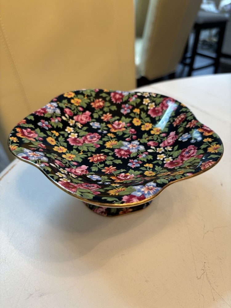 Royal Winton Esther Chintz Footed Bon Bon Dish