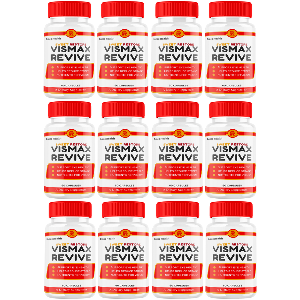 Vismax Revive, Advanced Eye Supplement for Clear and Healthy Eyes (12 Bottle)