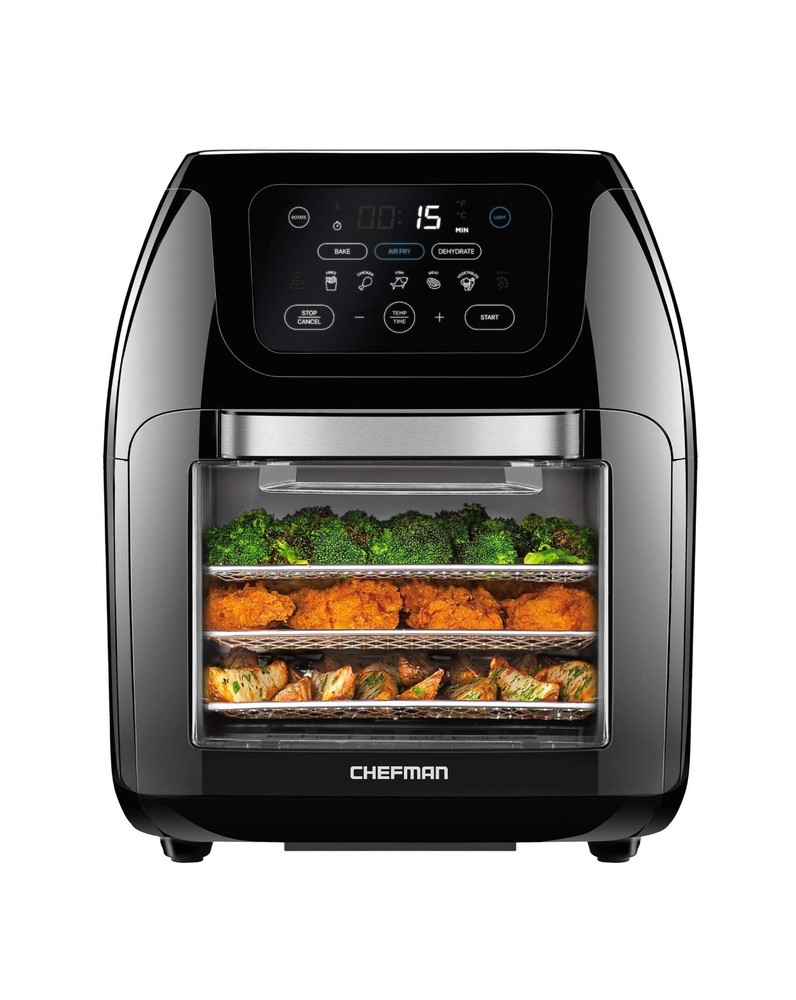 Chefman Multi-Functional Air Fryer 10L - Black - RJ38-10-RDO-V2