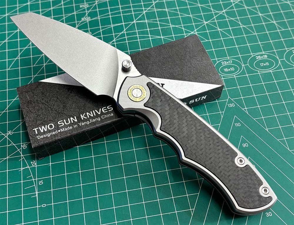 Twosun Titanium/Carbon Fiber Handle Yj01-V1 Ts585-Yj01-Cf