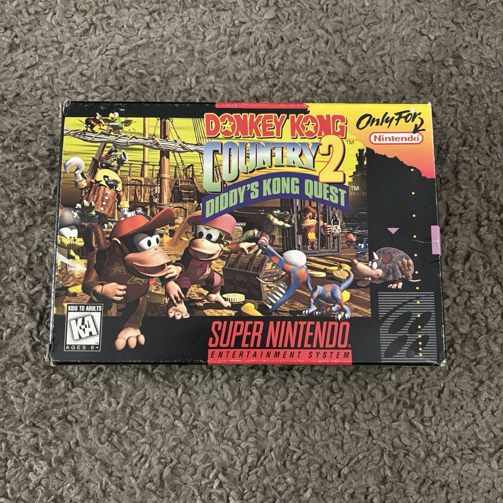 Donkey Kong Country 2 (Super Nintendo SNES) Complete in Box CIB