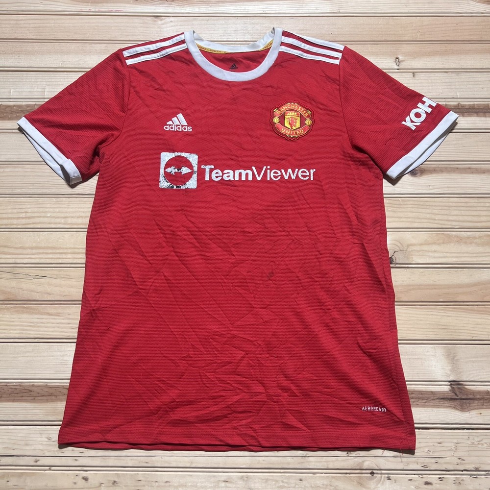 Adidas 2021 2022 Manchester United Soccer shirt Jersey Football Kit Size XL