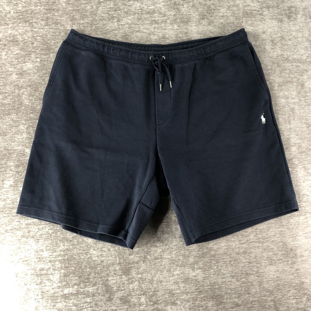 Polo Ralph Lauren Performance Men's Blue Double Knit Shorts Size 2XB Pony Logo