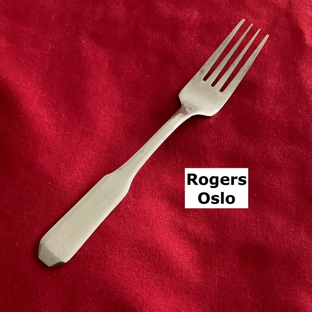 Rogers OSLO 6.5 Inch Stainless Steel Salad Fork Flatware  