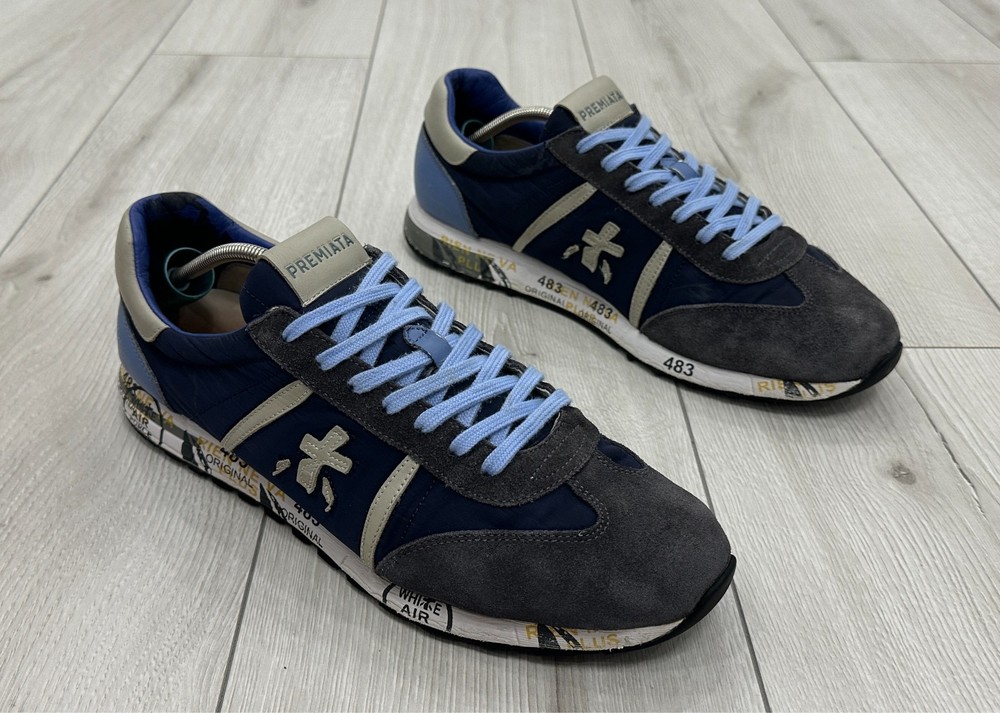 Men's Shoes PREMIATA Mod. Lucy Blue Vintage 1298 Sneakers. size 44 EU 11 US