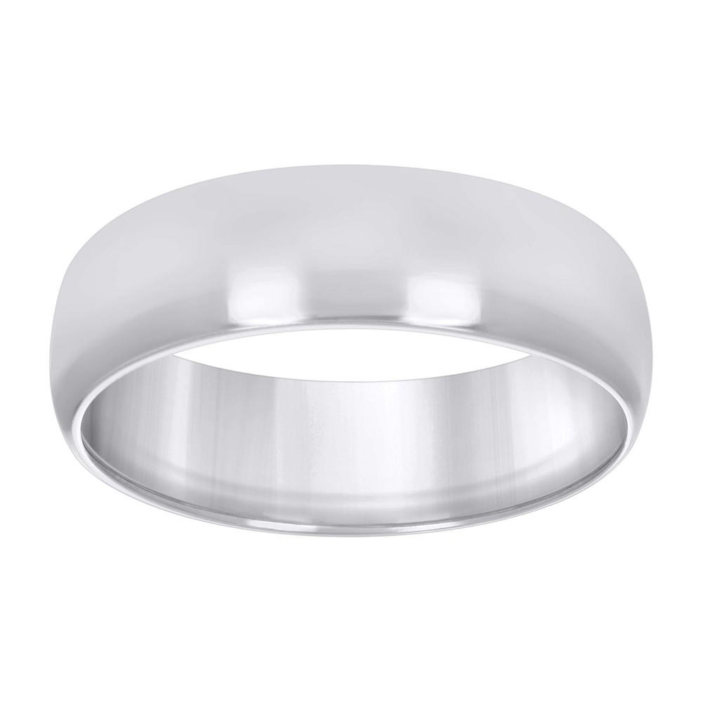 925 Sterling Silver Comfort Fit Wedding Band 8mm Ring Size 10 for Mens 9.23gm