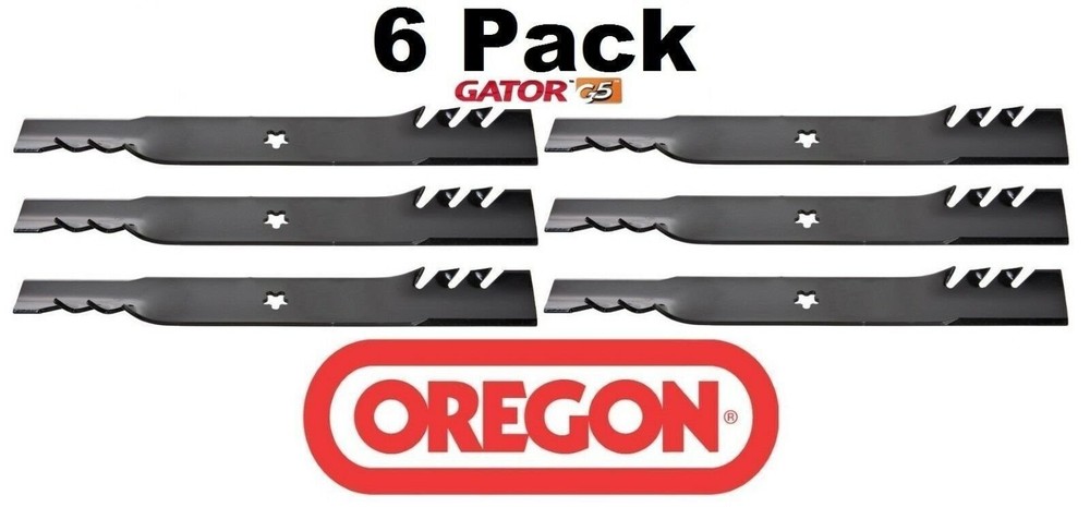 6 Pack Oregon Gator G5 Mower Blade Fits Allis Chalmers 21546095