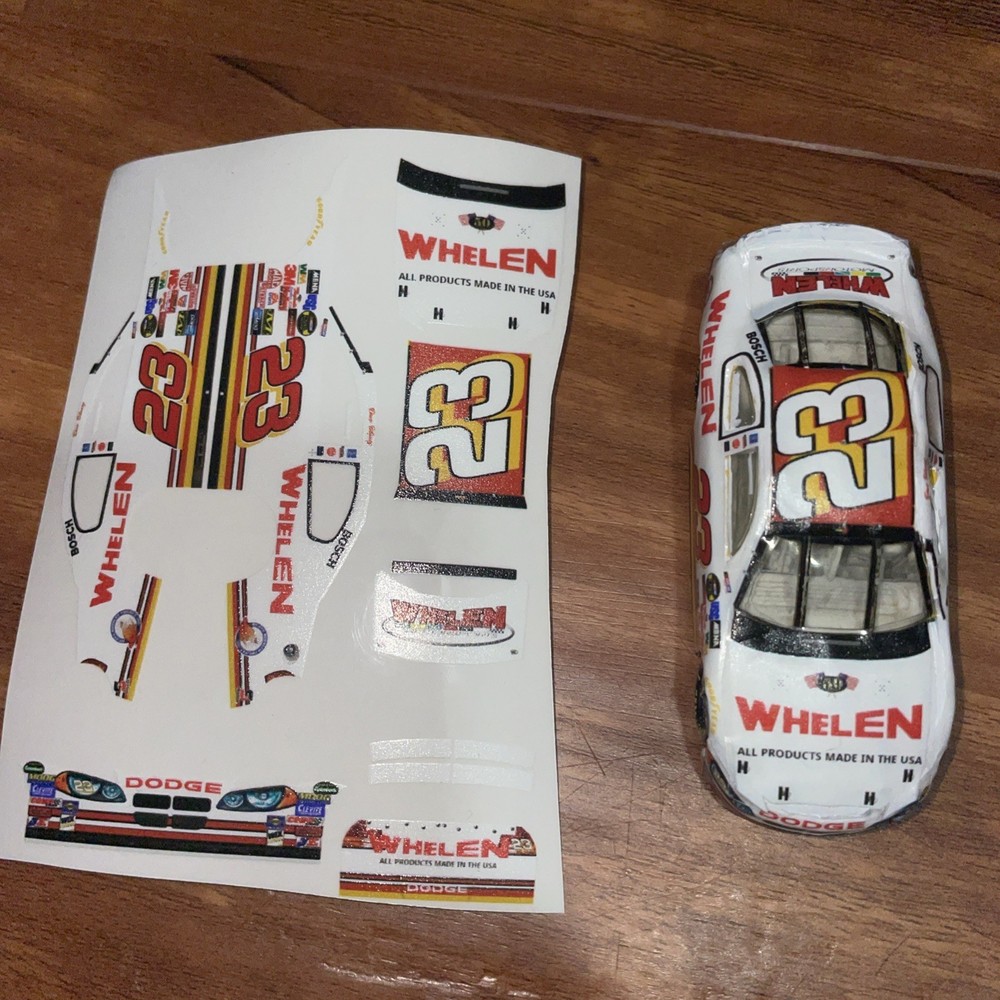 NASCAR 1/64 Scale Dave Blaney 2004 Whelen Peel and Stick Decal